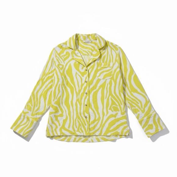 Anthropologie pajama set Small boho Modal Cotton Pants Long Sleeve Button Down - Picture 3 of 8